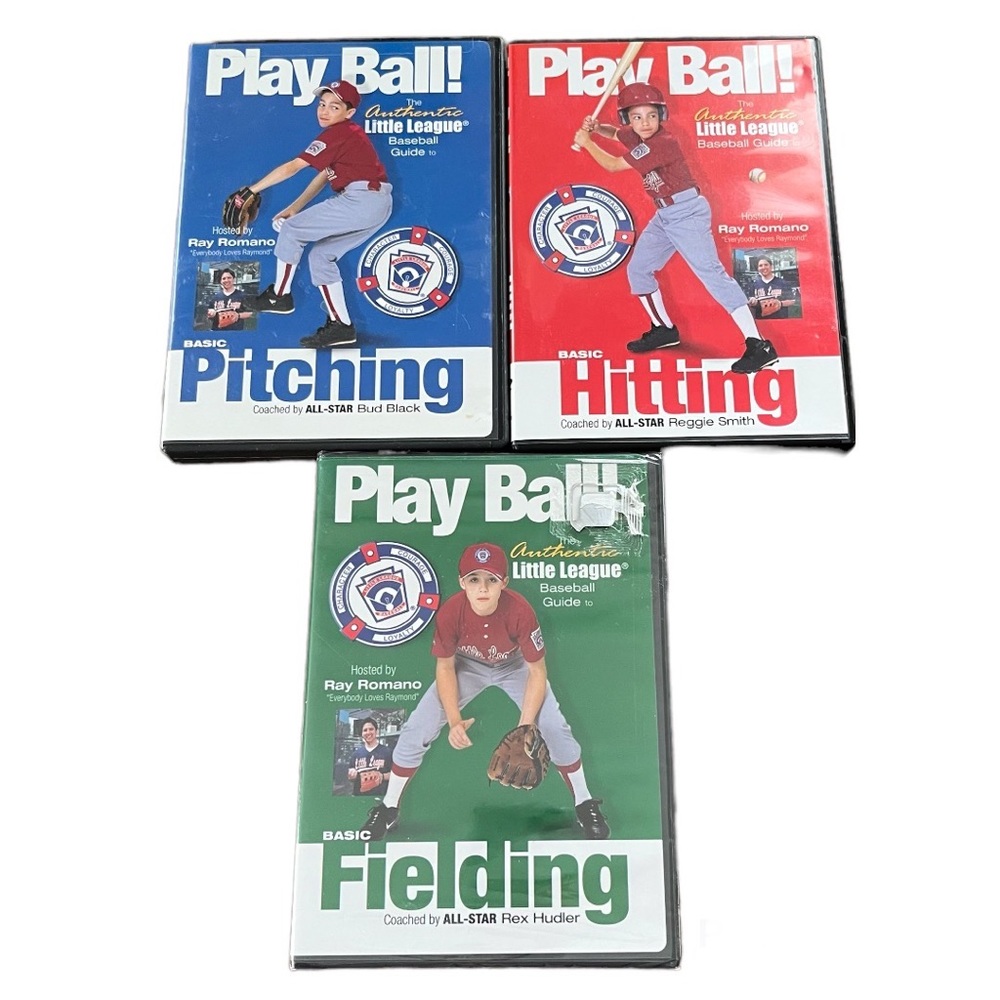 Baseball Instructional DVD’s For Kids Set of Three Little Leagu…